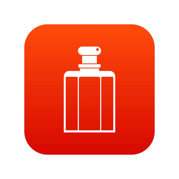 Bottle of female perfume icon digital red - Vektor, Bild