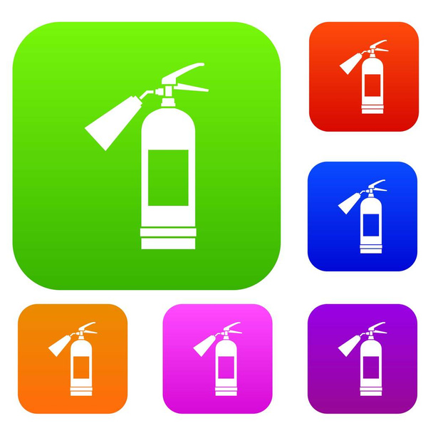 Fire extinguisher set collection - Vector, afbeelding