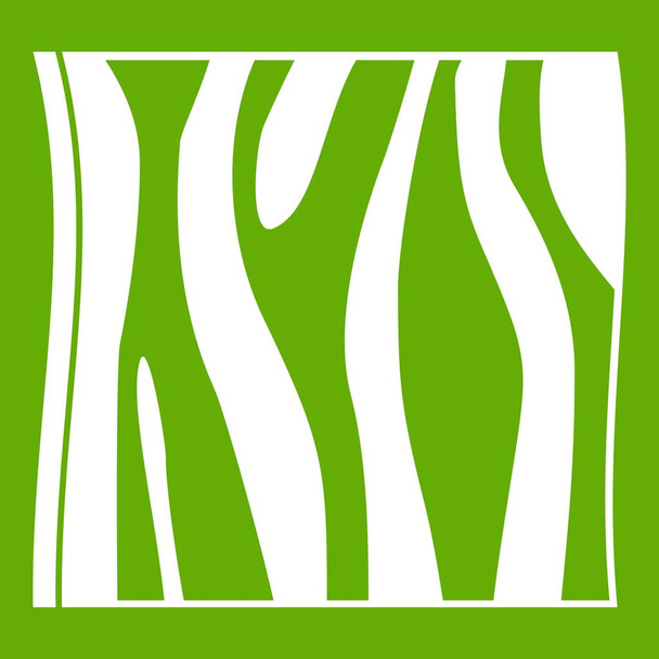 Szelet sonka ikon zöld - Vektor, kép