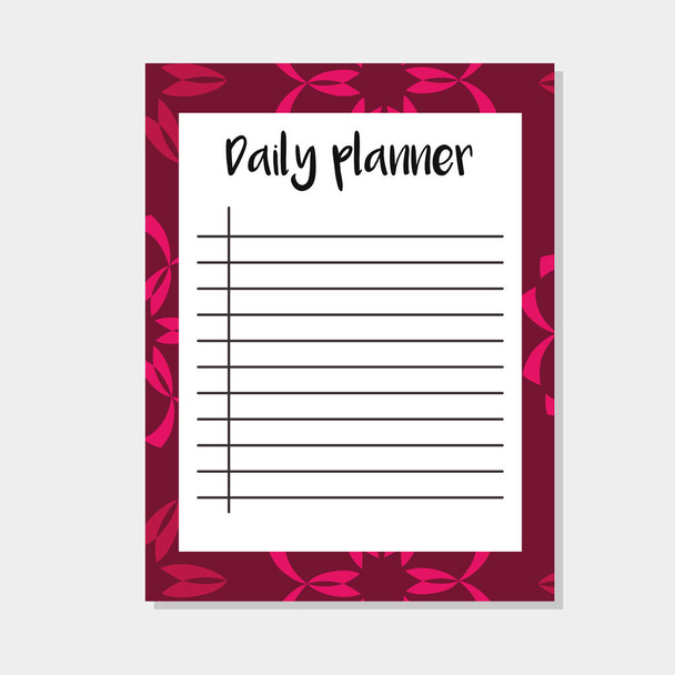 Daily planner in Arabic style - Vector, Image
