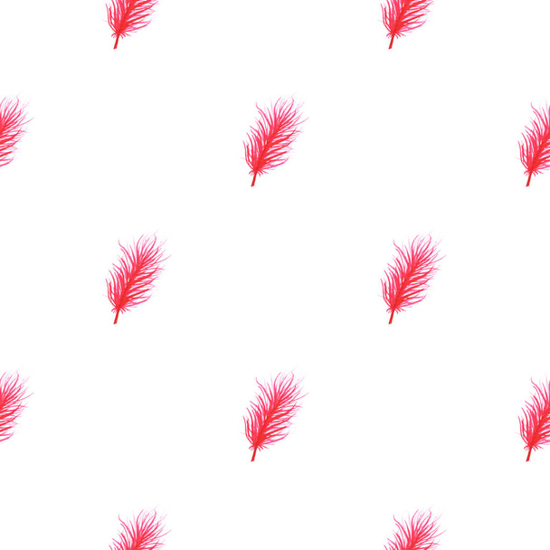 Watercolor feathers abstract seamless pattern - Foto, immagini