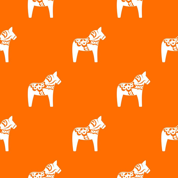 Toy horse pattern seamless - Vector, afbeelding