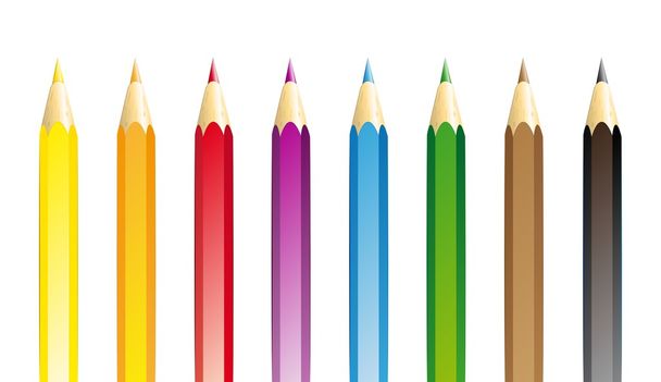 Back School Rainbow Crayons Stock Vector (Royalty Free) 212536045