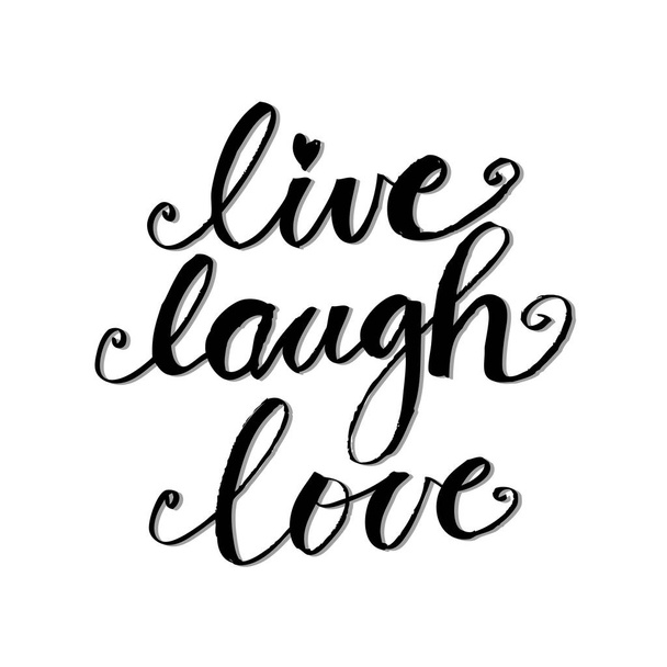 Жити сміятися любов ілюстрація - Фото, зображення