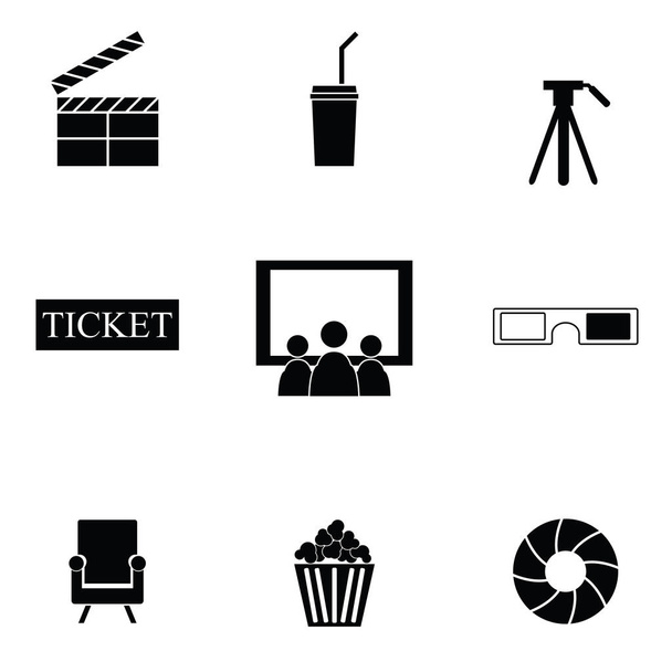 the movie icon set - Διάνυσμα, εικόνα