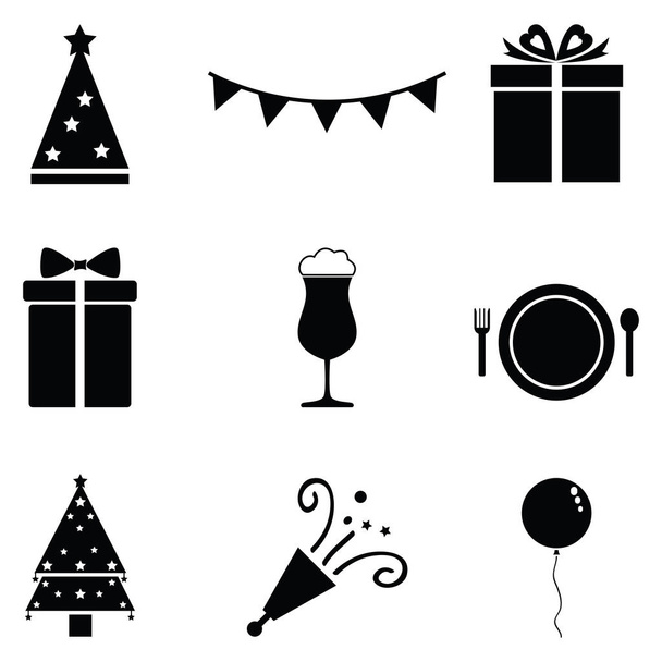 the party icon set - Vector, Image
