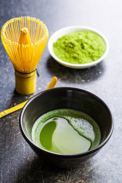 Green matcha tea. - Φωτογραφία, εικόνα