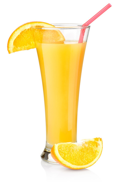 Orange juice in a tall glass - Φωτογραφία, εικόνα