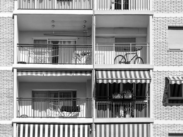 Společné Apartament stavební blok vnější fasáda - Fotografie, Obrázek