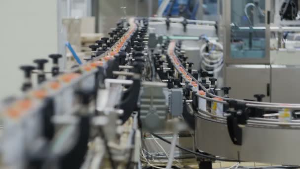 Factory. Juice production. Conveyor - Footage, Video