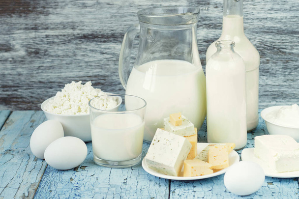 Set of different milk products - Zdjęcie, obraz