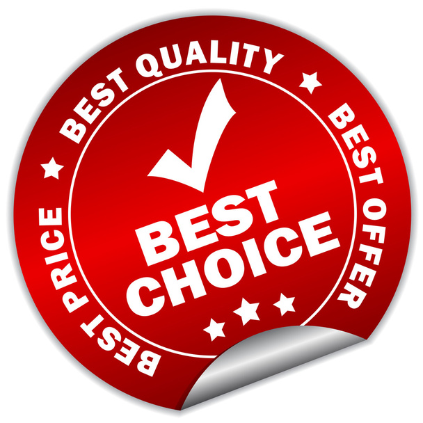 Vector best choice sticker - Vettoriali, immagini
