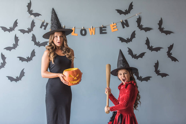 Mom and daughter ready for Halloween - Photo, Image