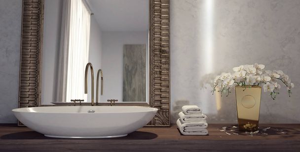 A fürdőszoba modern design  - Fotó, kép