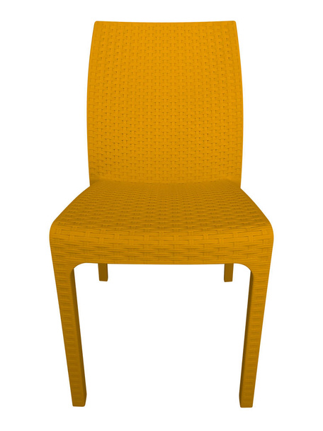 Wicker chair - yellow - Φωτογραφία, εικόνα