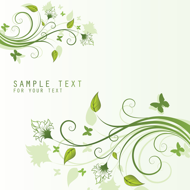 Abstract floral background - Vector, Imagen