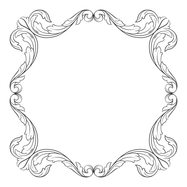 vector clásico ornamento barroco
  - Vector, imagen