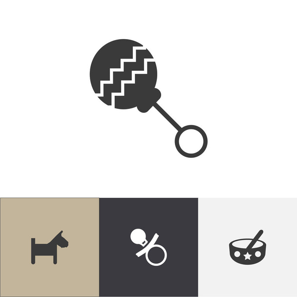 Set di 4 icone bambino modificabili. Include simboli come cucchiaio, cucciolo, sacchetto di fagioli e altro ancora. Può essere utilizzato per la progettazione web, mobile, UI e infografica
. - Vettoriali, immagini