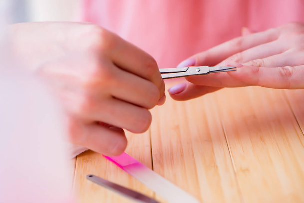 Produtos de beleza nail care tools pedicure closeup - Foto, Imagem