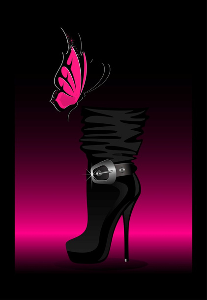 Сексуальные женские туфли
 - Вектор,изображение