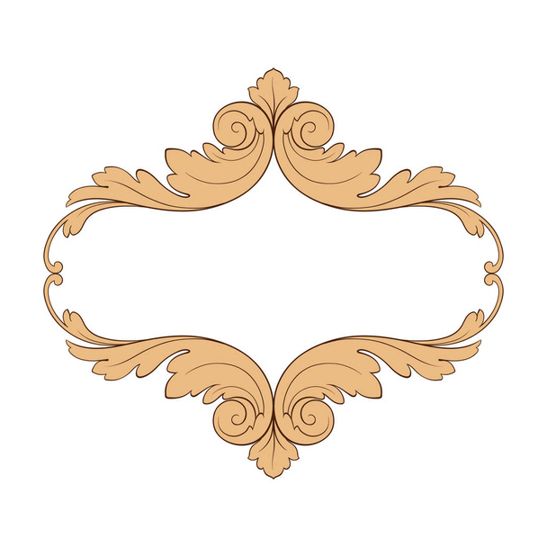 Classical baroque ornament vector  - Вектор, зображення