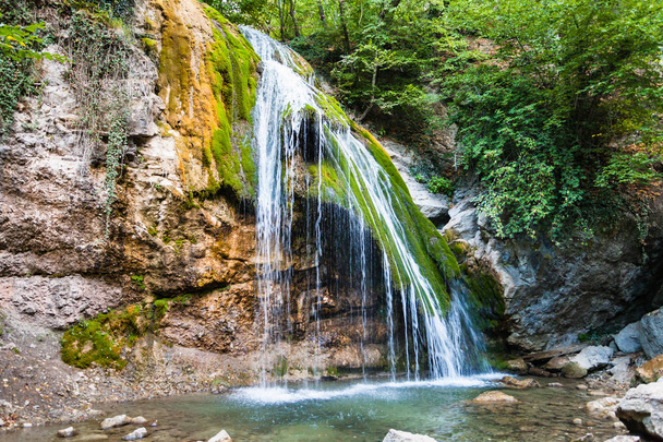 Djur-djur waterfall on Ulu-Uzen river in september - Φωτογραφία, εικόνα