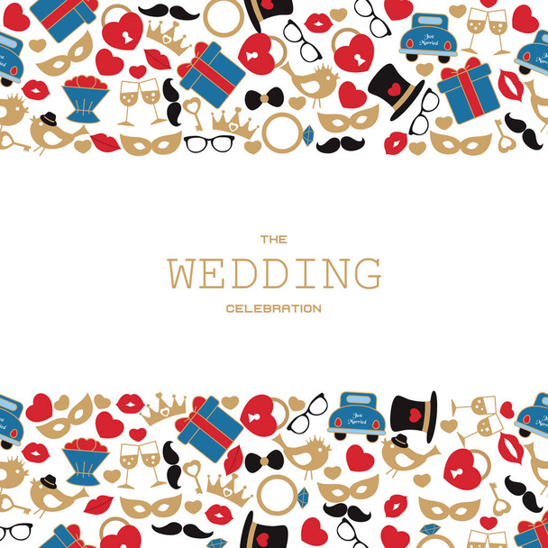 Wedding vector background - Vektör, Görsel