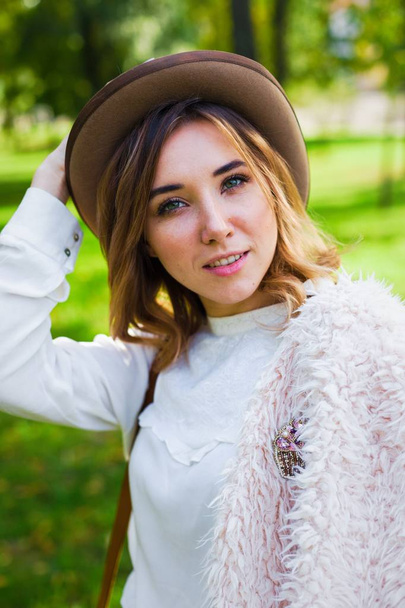 young woman in hat  - Photo, image