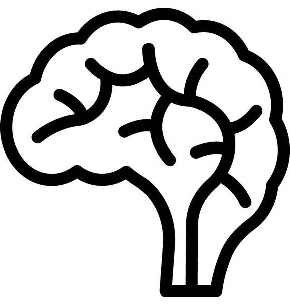 Human Brain Vector Icon - Vektori, kuva