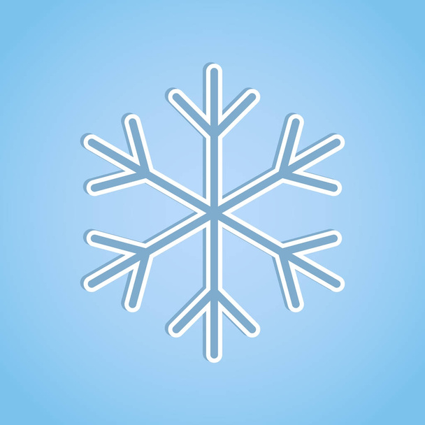 Νιφάδα χιονιού. Χειμερινές διακοπές. Εικονίδια - Διάνυσμα, εικόνα