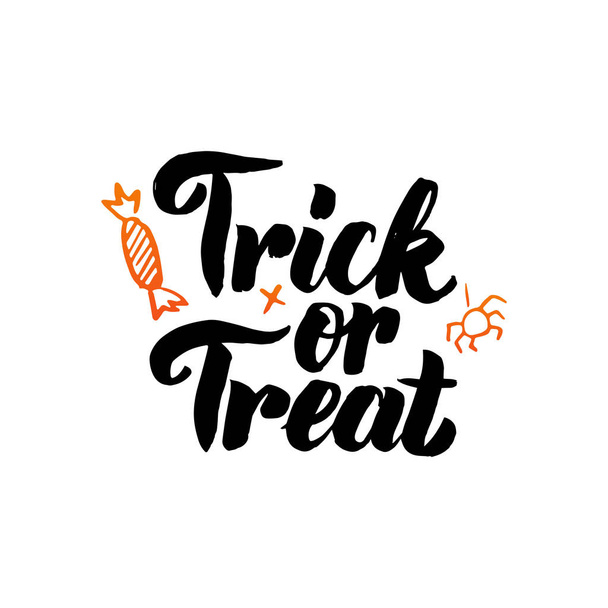Trick or Treat isolated Calligraphy - ベクター画像