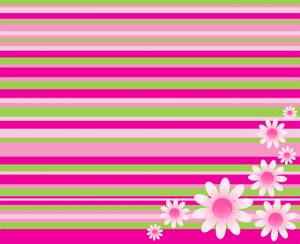 Decorative background with flowers - Vettoriali, immagini