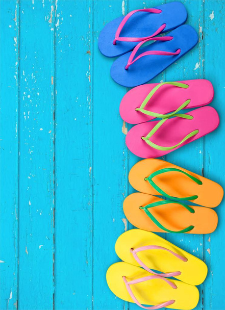 Rubber sandals flip flops - Fotó, kép