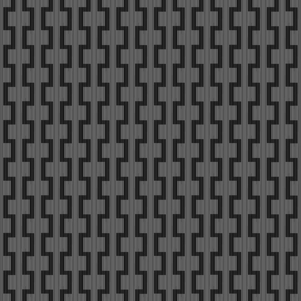 Halftone geometric line seamless pattern - Vector, Image
