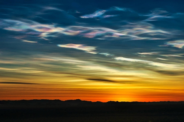 Perleťový mrak formace - Fotografie, Obrázek