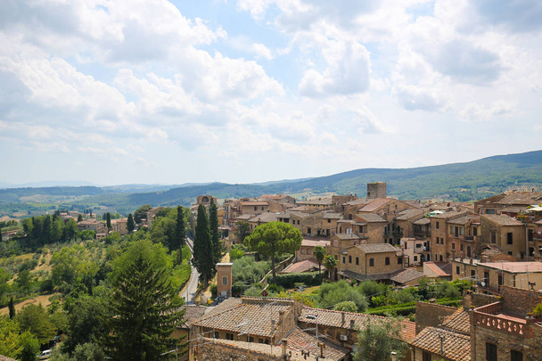 San Gimignano, Tuscany, Italy - Фото, изображение