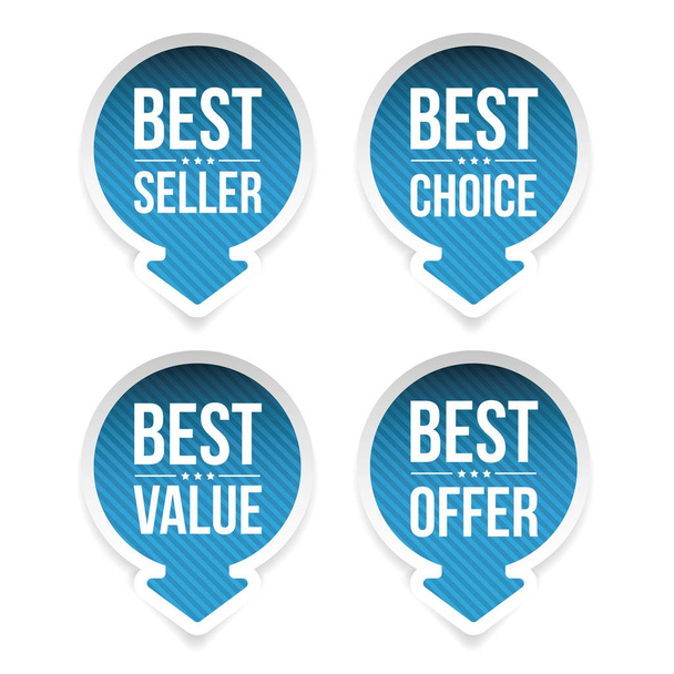 Best seller, Best value, Best choice - Vector, Imagen