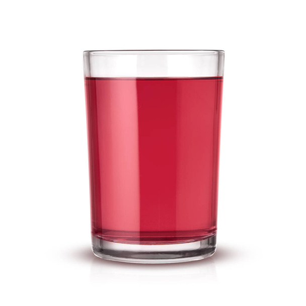 Cherry juice isolated on a white background - Fotó, kép