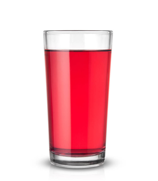 Cherry juice isolated on a white background - Photo, Image