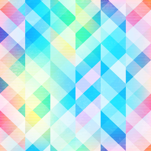 Rainbow mosaic seamless pattern - Vetor, Imagem