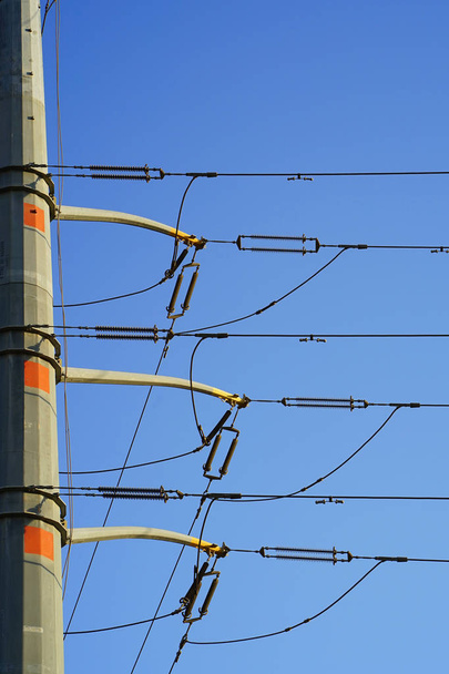 High voltage electric poles - Photo, Image