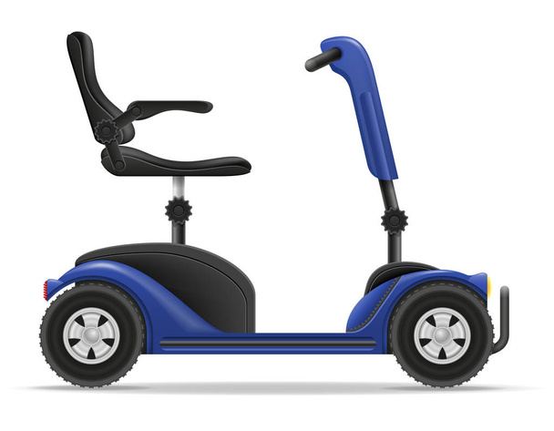 electric wheelchair for disabled people stock vector illustratio - Вектор, зображення