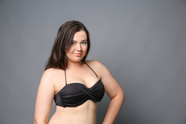 Beautiful overweight woman   - Fotoğraf, Görsel