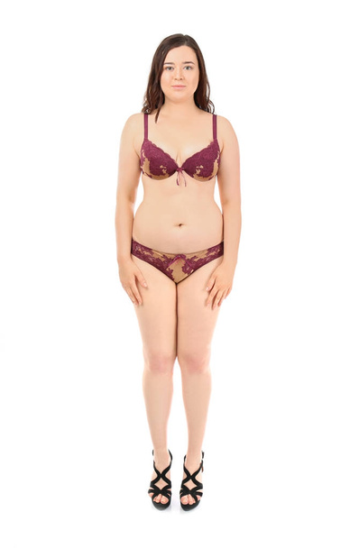 Beautiful overweight woman   - Fotó, kép