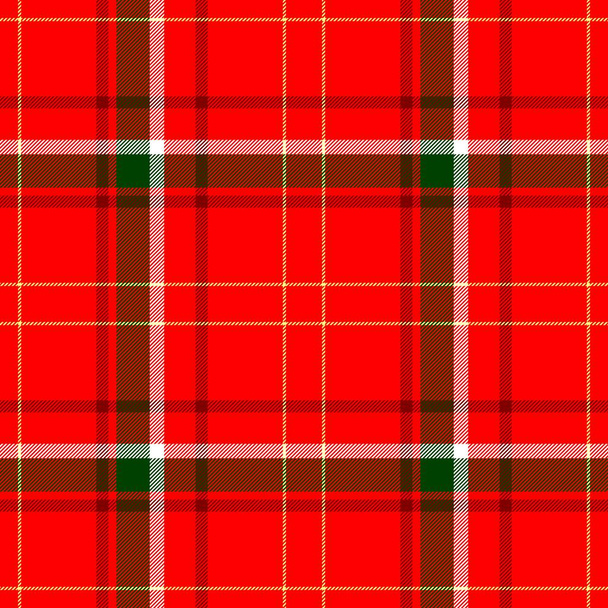 check diamond tartan plaid scotch fabric seamless pattern texture background - red, green and yellow color - Photo, Image