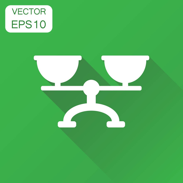 Scale weigher icon. Business concept weigher, balance sign picto - Vector, Image