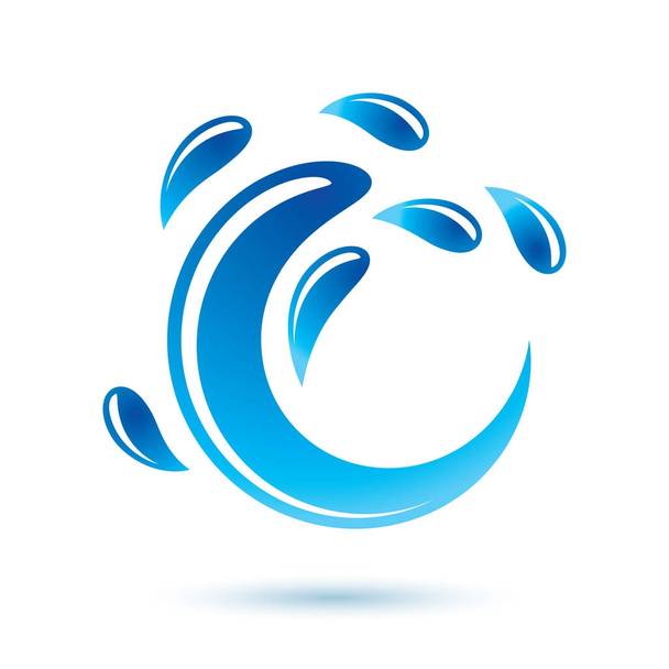 Icono de circulación mundial de agua
 - Vector, Imagen