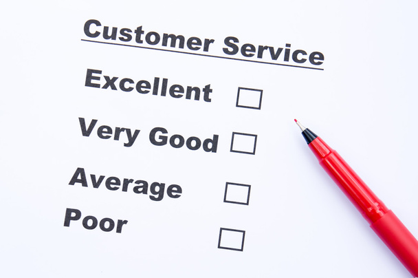 Customer service survey form - Photo, Image
