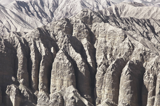 soil corrosion cracks on arid ground, nature of desert background  - Valokuva, kuva