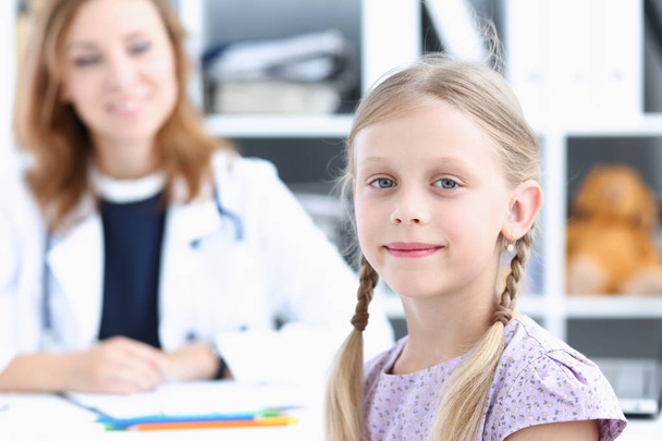 Little child at pediatrician reception - Photo, Image